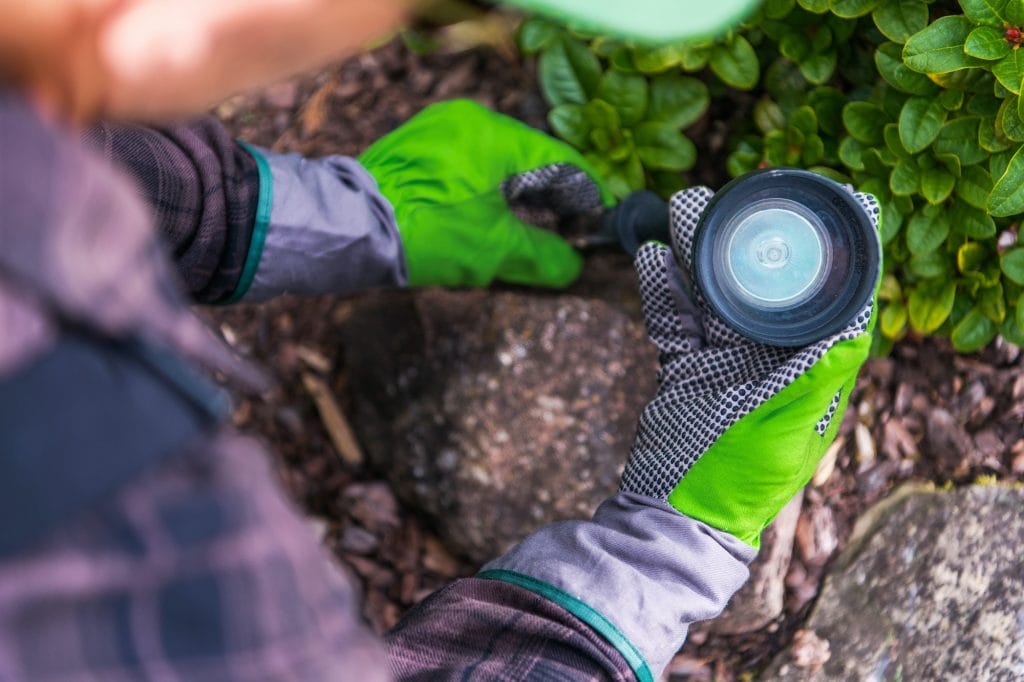 waterproof garden lights installation