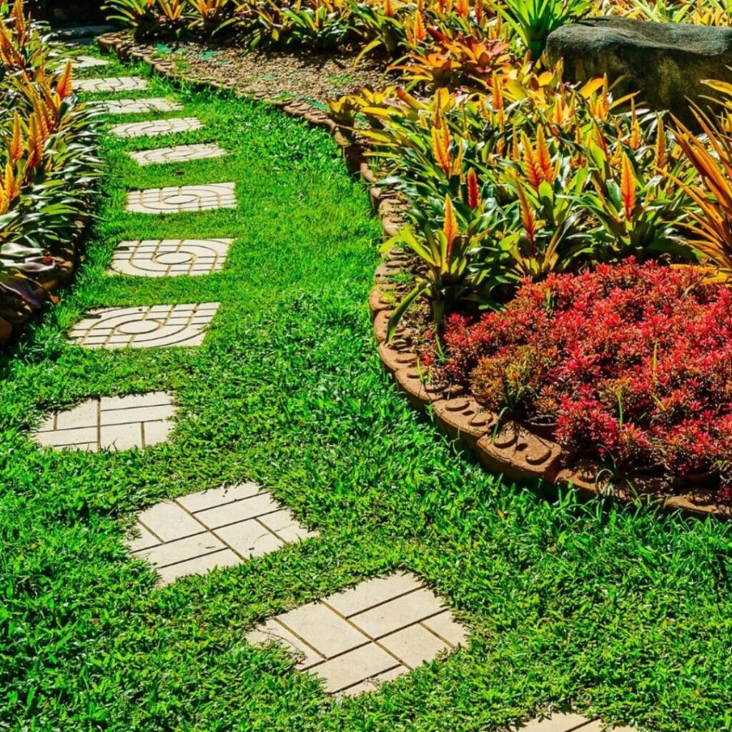 ideas of materials to make your path in the garden 5