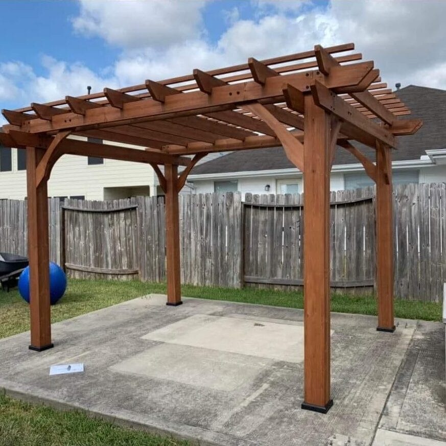 pergola installation in draper utah by innovation grounds