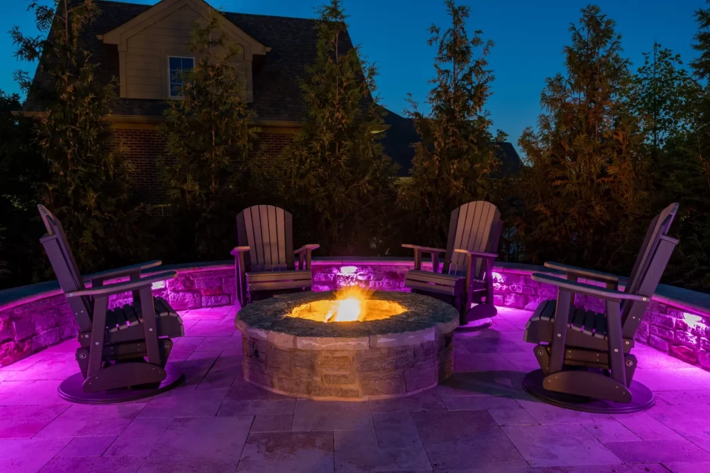 landscaping-lighting-fire-pit-led