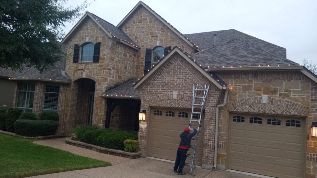 christmas lights installation just labor in austin texas