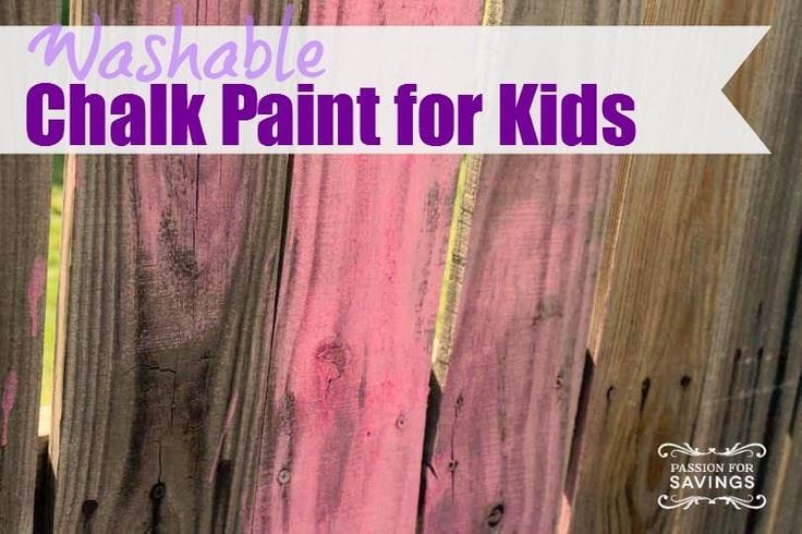 chalk paint for fence