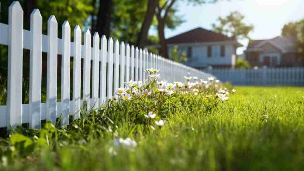 white fence