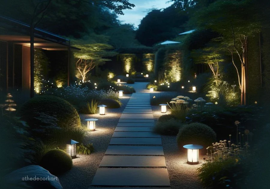 creating a magical garden ambiance with outdoor lighting