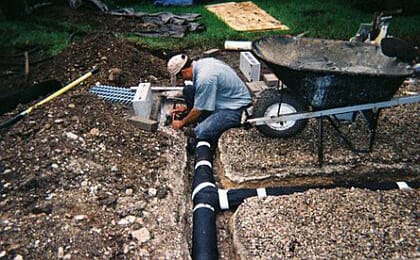 drainage installation 1